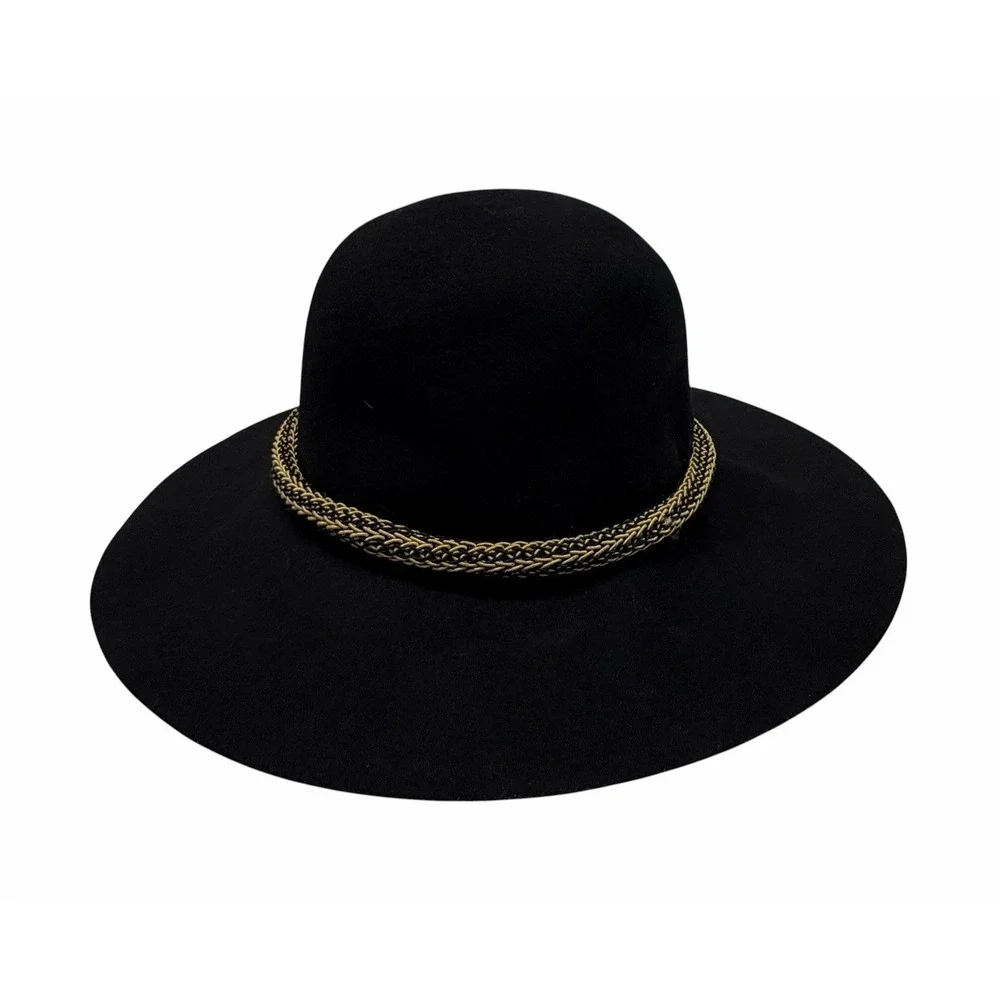 Bollman Vintage Women's Black 100% Wool Hat 14